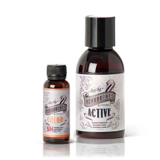 Красящий шампунь BeardBurys Light Brown Color Shampoo 5N, Светло-коричневый