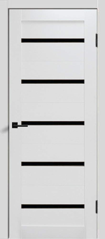 Межкомнатная дверь Velldoris Duplex PO Лакобель Черное Дуб снежный