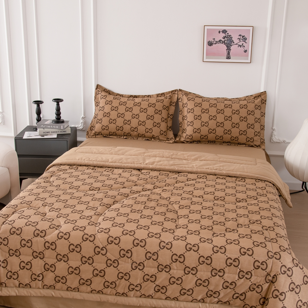 Комплект постельного белья Сатин с Одеялом 100% хлопок 160x80 на резинке OBR166