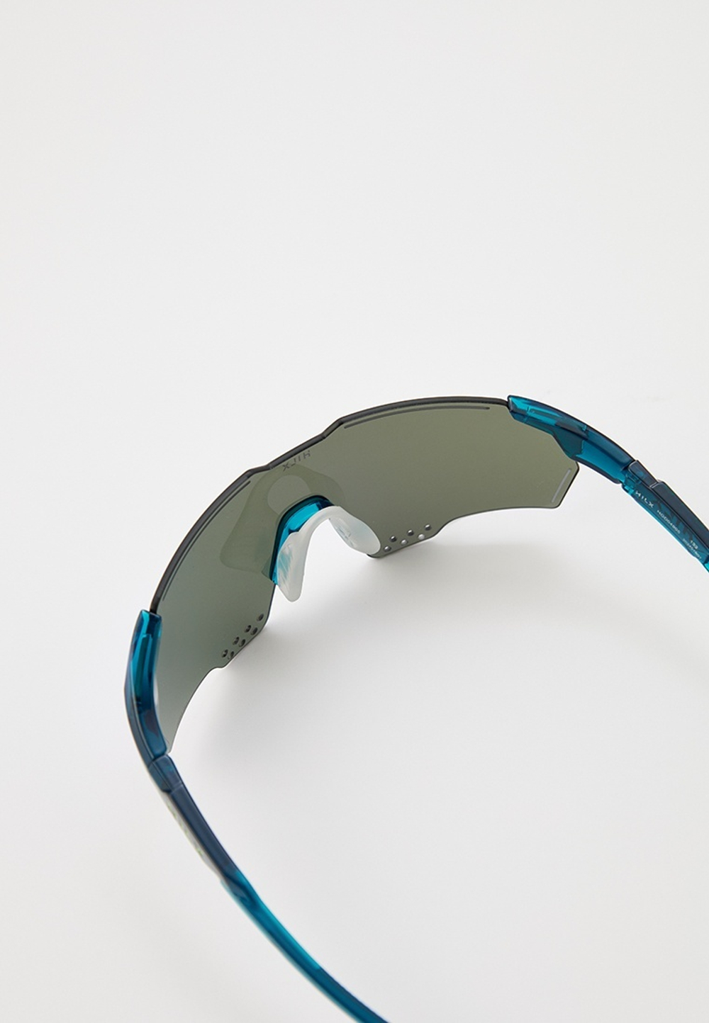 Спортивные очки с диоптриями HILX Gladiator (L) / Shiny Crystal Dark Green / Blue Mirror Lens