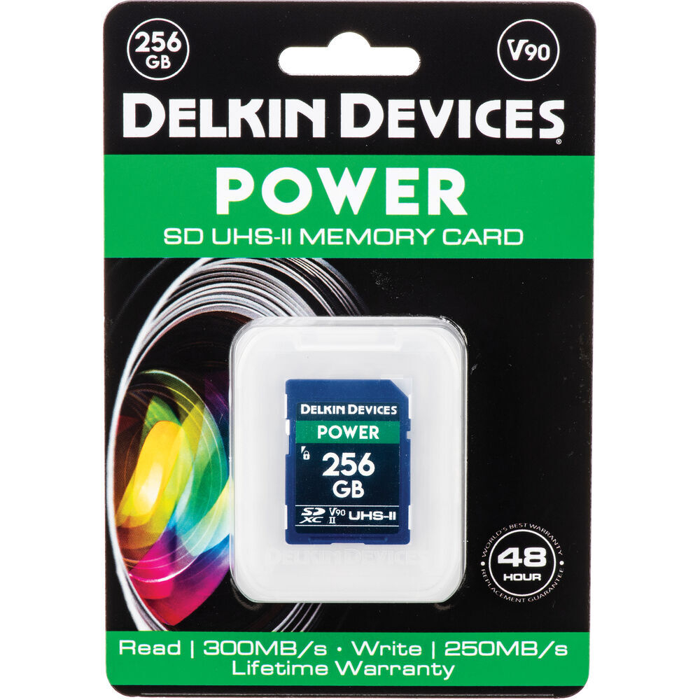 Карта памяти Delkin Devices Power 256GB SDXC 2000X UHS-II, R/W 300/250 МБ/с