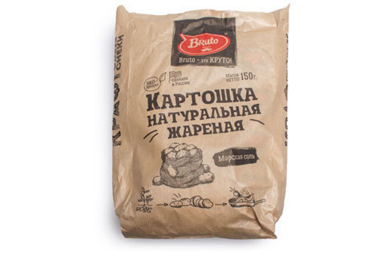 Картофель жаренный натуральный Bruto, 150г