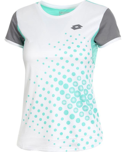 Футболка для девочки теннисная Lotto Top G IV T-Shirt 1 - bright white/green 9