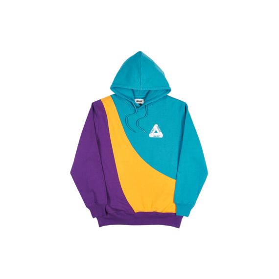 PALACE Sweeper Hood Teal/Gold/Purple