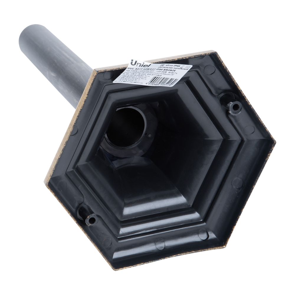 UUL-A01T 60W-E27 IP44 BRONZE Светильник уличный. под лампу Е27. Архитектурный напольный. Цвет корпуса бронзовый. TM Uniel