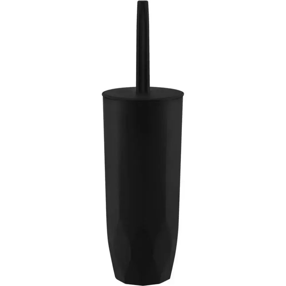 Комплект WC (ершик+подставка) Keeplex Light черный лотос