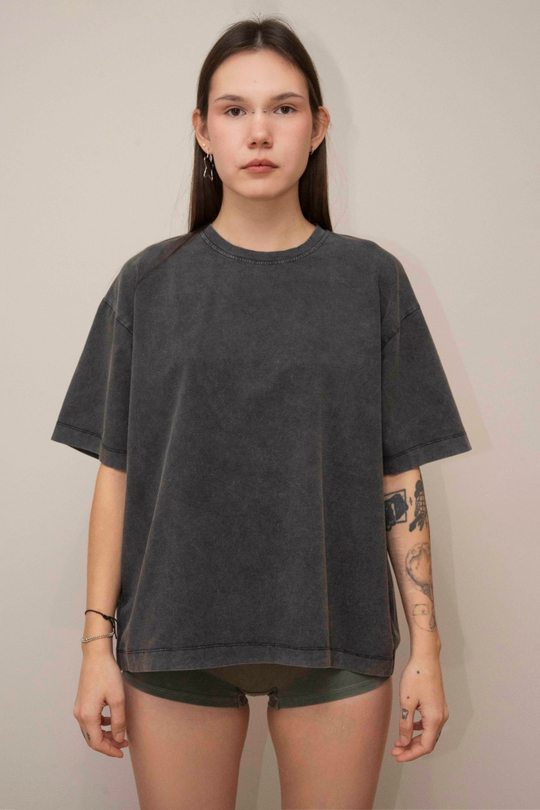 Оверсайз футболка из вареного трикотажа | Лимитированная коллекция