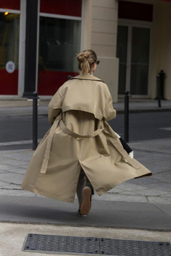 ZARA ДЛИННЫЙ ТРЕНЧ, РЫЖЕВАТО-КОРИЧНЕВЫЙ