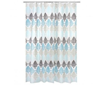 Шторка для ванной Master House Дамаск PEVA ширина 200см 200*180 см прозрачные люверсы кольца 12 шт полупрозрачная с рисунком