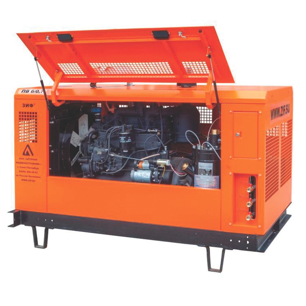 Компрессор дизельный ЗИФ-ПВ-12/0,7