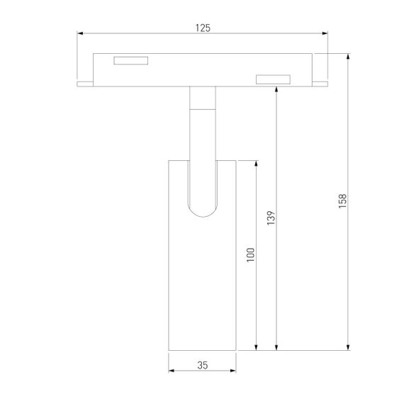 Трековый светодиодный светильник Elektrostandard (Умный дом) Slim Magnetic Dim Cubo 85070/01 черный a063530