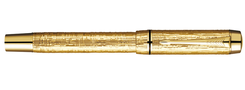 Перьевая ручка Parker Duofold F103, Solid Gold