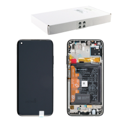 Huawei P40 Lite (JNY-LX1) / Дисплей (в сборе с тачскрином и аккумулятором) (в рамке) (ORIG-SP)