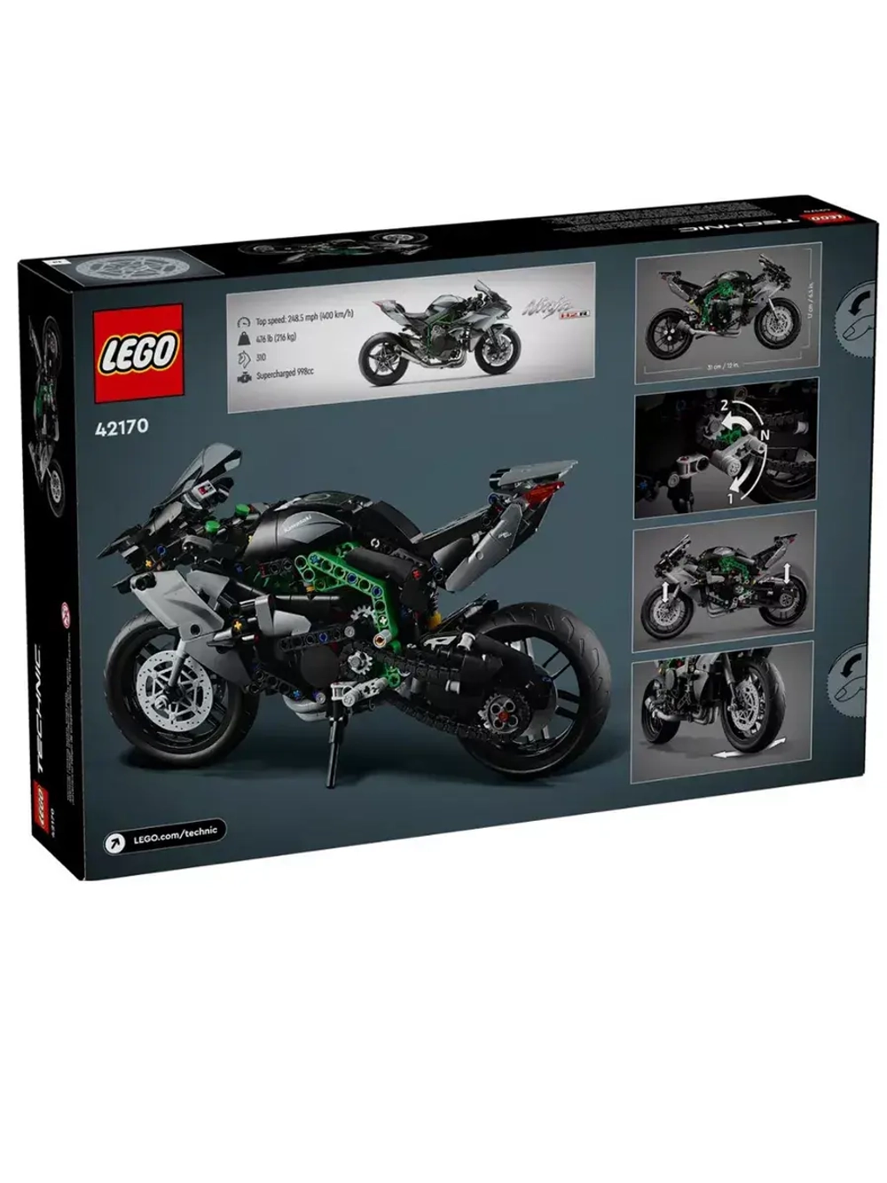Лего Техник 42170 Мотоцикл Kawasaki Ninja H2R Technic