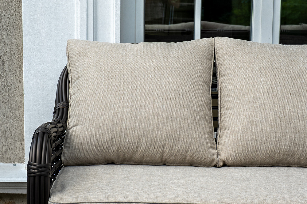 "Ницца" лаунж-зона из искусственного ротанга, цвет бронзовый