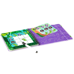 Компактные развивающие игры в дорогу Bondibon. Логическая игра ЛОГОЗАВРЫ 5+