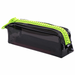 Пенал BRAUBERG с объемной "тракторной" молнией 1 отделение ПВХ 22х8х6 5 см "Neon green" (2 штуки в упаковке)