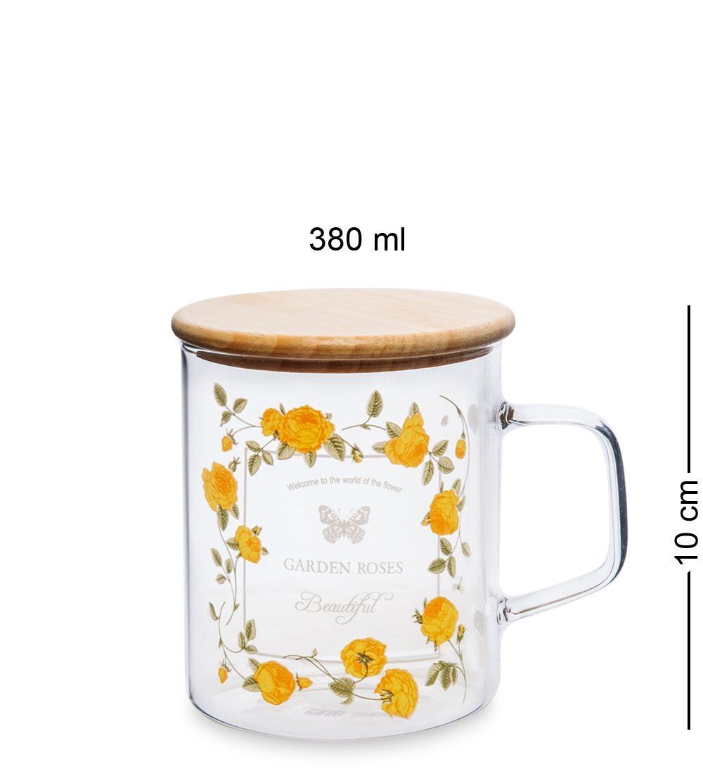 GS- 46/4 Кружка с крышкой «Розовый сад» 380мл