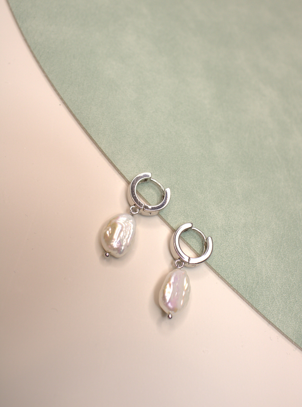 Серьги с барочным жемчугом «Северный Свет»