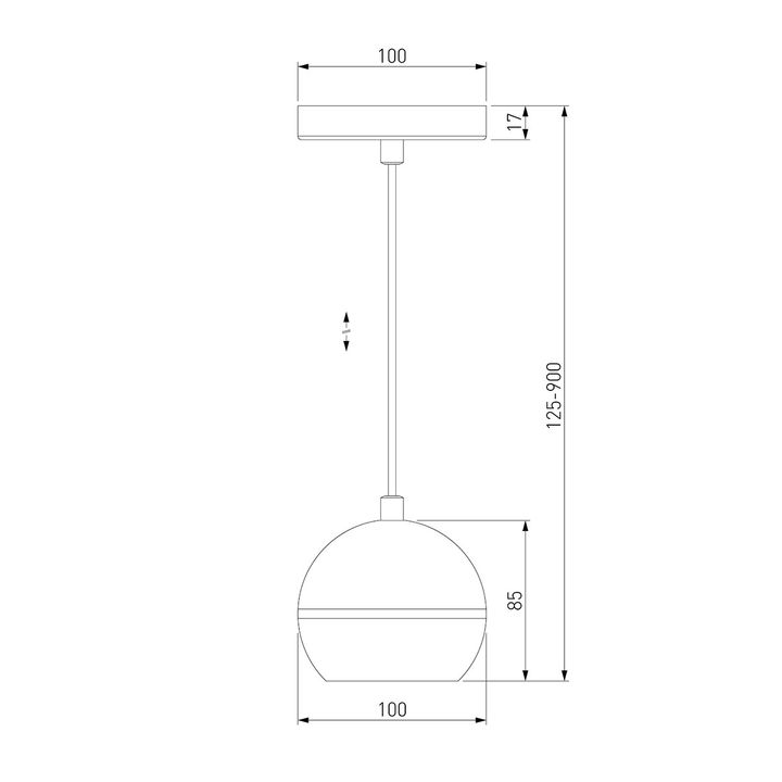 Подвесной светодиодный светильник Elektrostandard DLS023 9W 4200K черный a047775