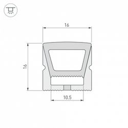 Короб накладной гибкий Arlight WPH 040270