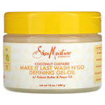 SheaMoisture, Make It Last Wash N'Go Defining, гель-масло, кокосовый крем, 340 г (12 унций)