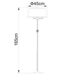 Торшер ARTE Lamp A3579PN-3AB
