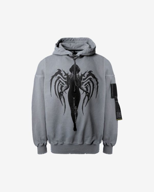 Худи «Grime» Garment-Dyed Distressed Hoodie - фото 1