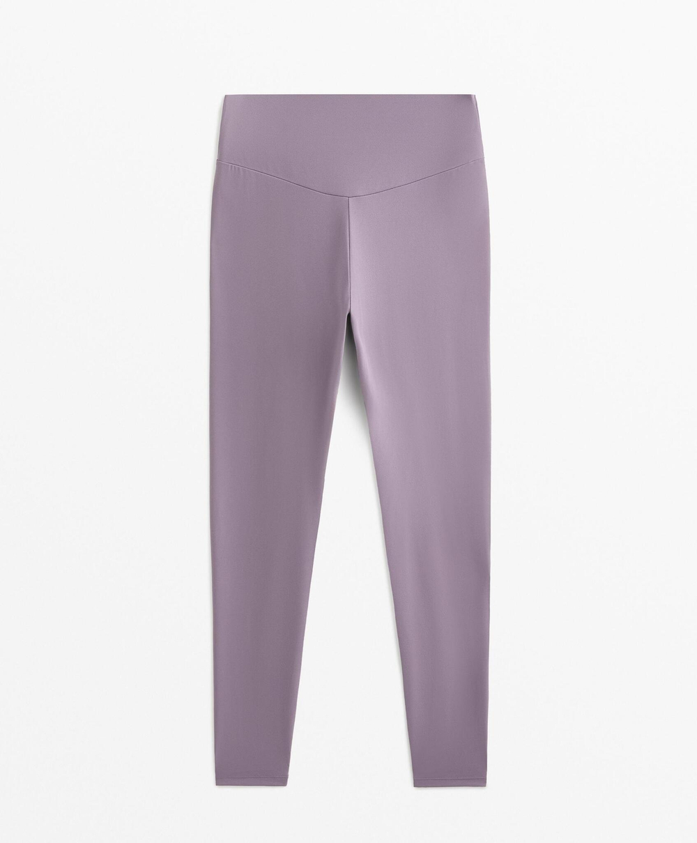 OYSHO Легинсы Comfortlux длиной до щиколотки с высокой посадкой, бледно-фиолетовый