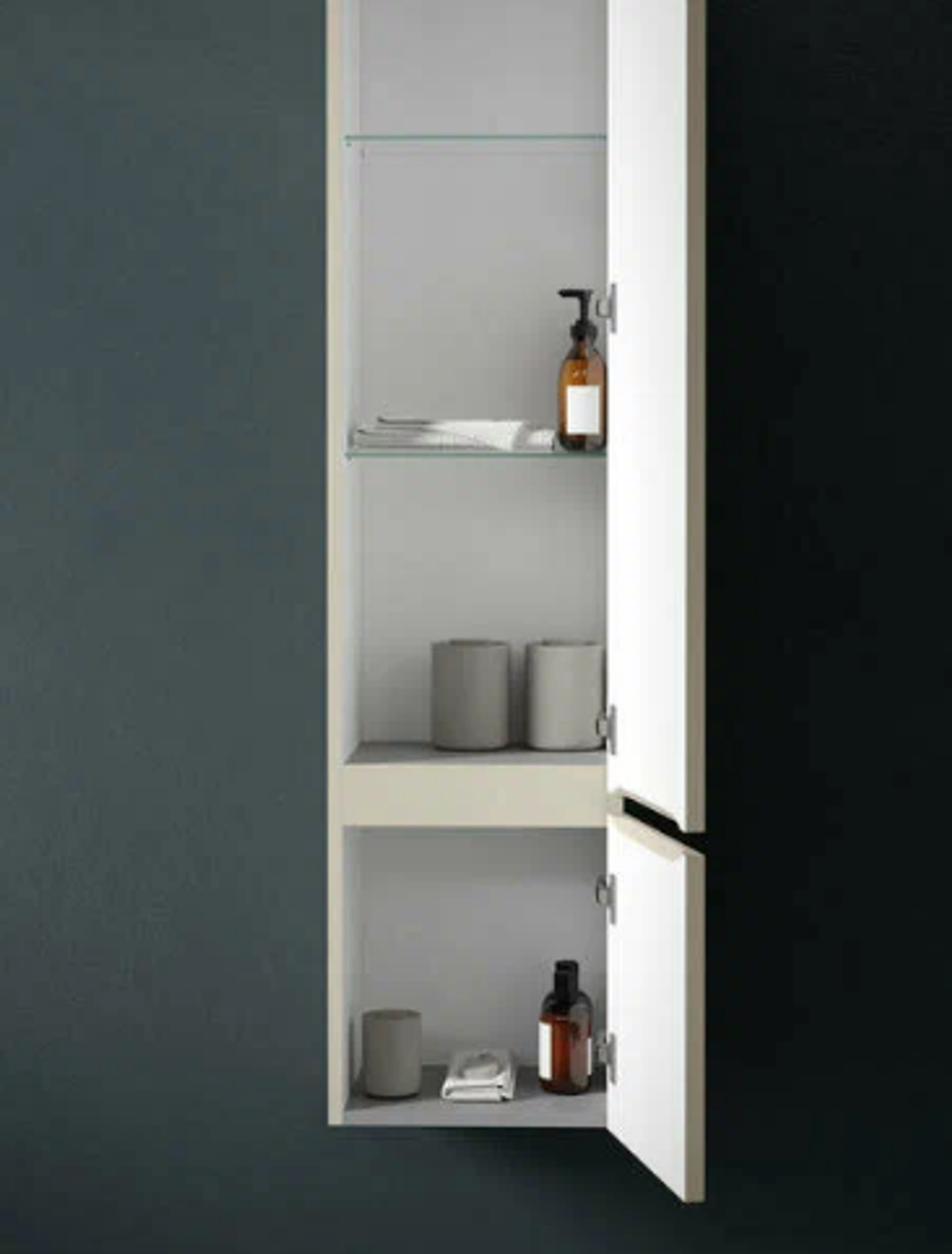 Шкаф-пенал SANCOS Very подвесной правый,  Beige Soft , 350х300х1600 мм, арт. PVR35RCE