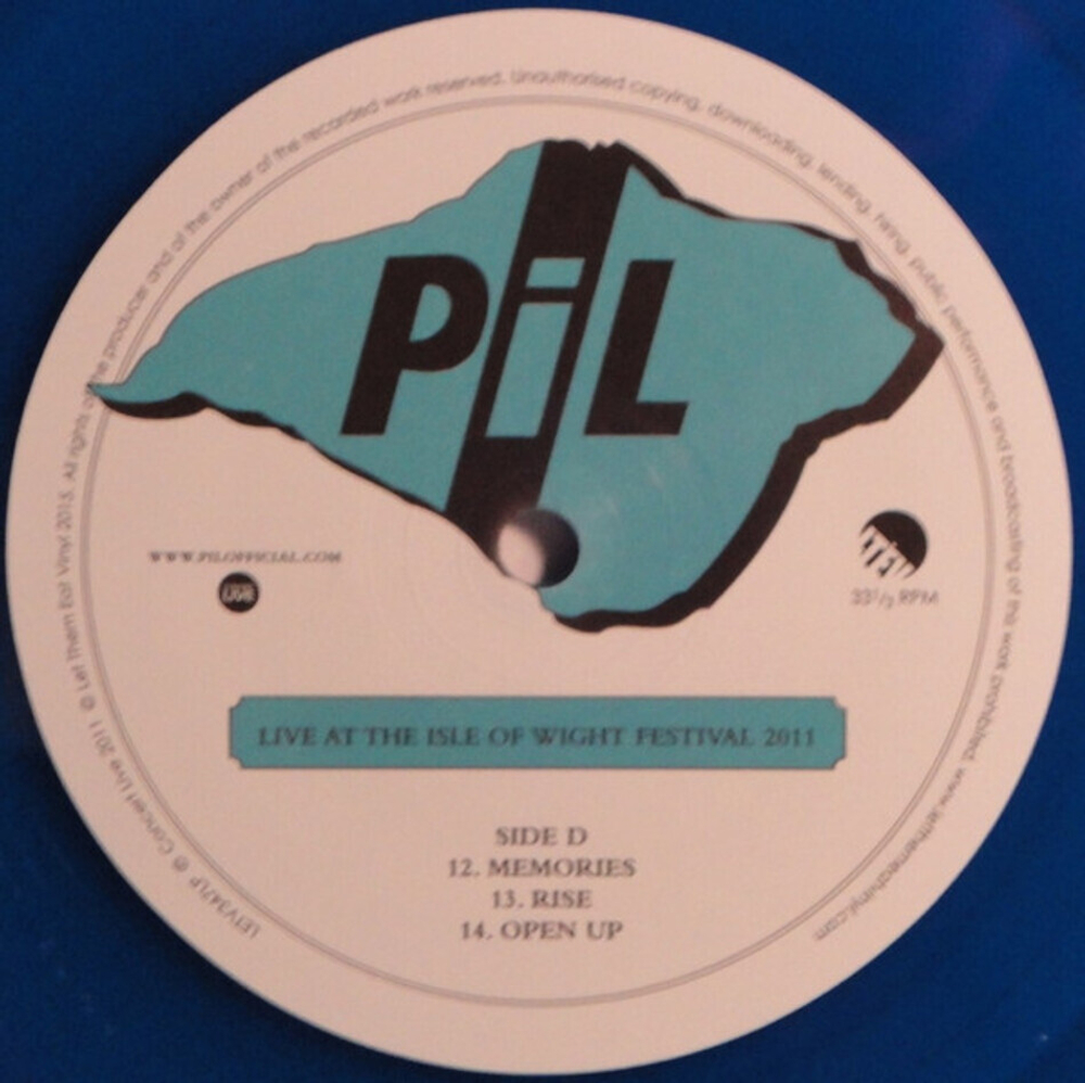 Public Image Limited / Live At The Isle Of Wight Festival 2011 (Limited Edition)(Coloured Vinyl)(2LP)