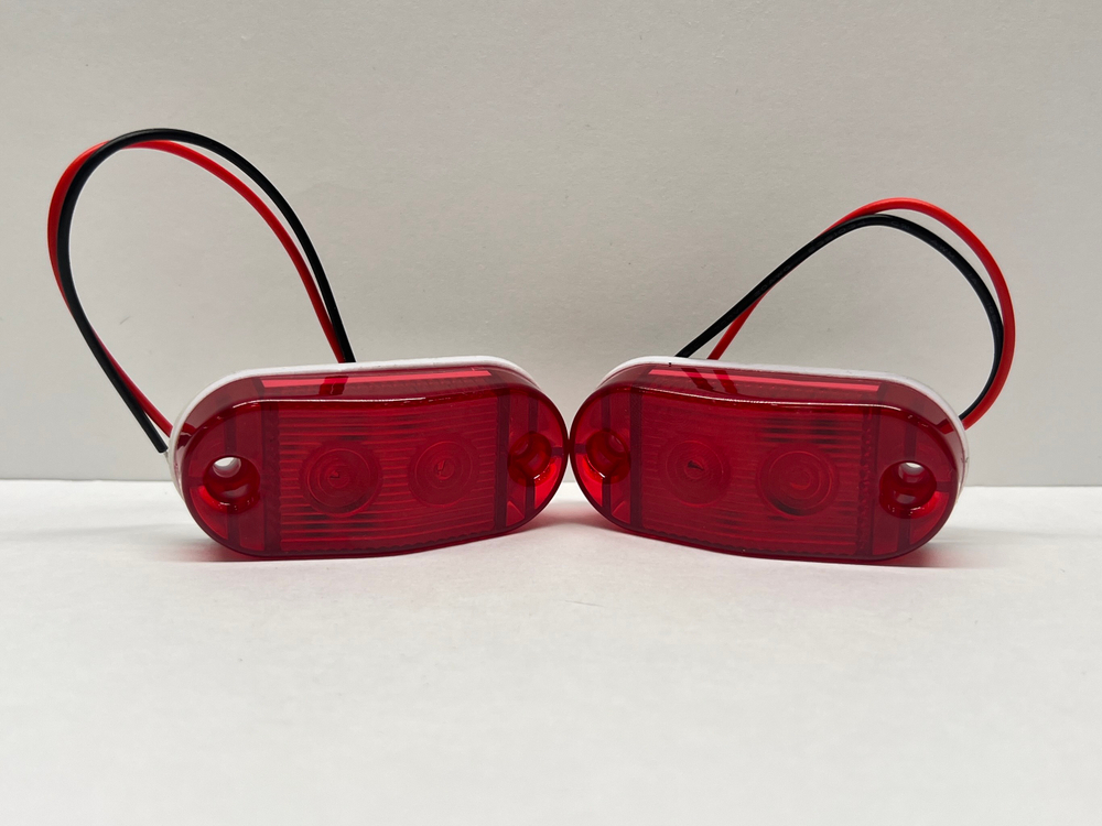 12-24V / Задние Светодиодные габаритные огни, 12-24 вольта, красный, Брайт, №8011 (2 шт. / комплект) -
