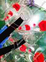 Бампербол ТПУ, диаметр 1 м, с красными держателями