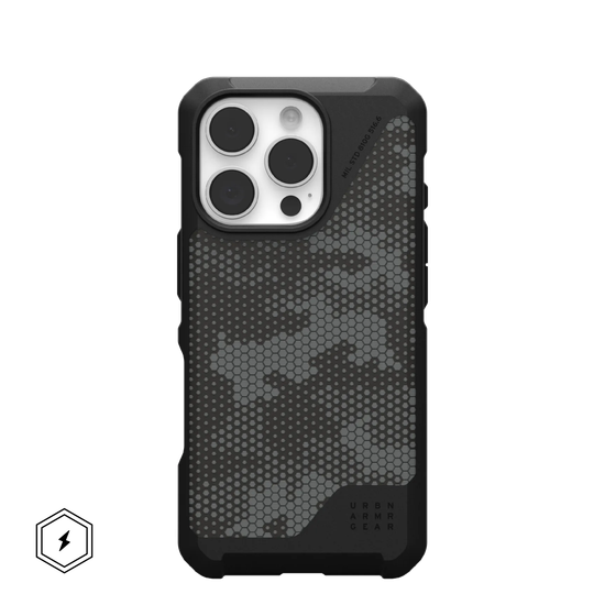 UAG Metropolis LT with MagSafe Series Case for Apple iPhone 16 Pro Micro Hex Camo Graphite (Графитовый)