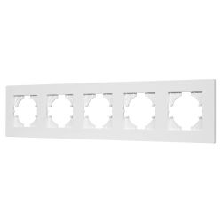 Рамка пластиковая FRM-PERIO-PL-5-WH (Arlight, -) 049762