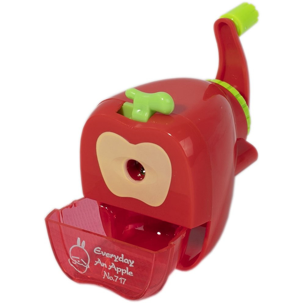 Точилка механическая Alingar, "Яблоко", 1 отверстие, пластиковый корпус, цвет ассорти, индивидуальная упаковка