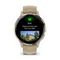 Garmin VENU 3S цвета &quot;французский серый&quot; с золотистым безелем и кожаным ремешком