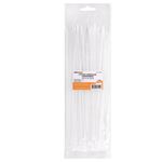 Хомуты (стяжки), нейлоновые, 3,6 мм х 250 мм, комплект 100 шт., белые, европодвес, 57-0250