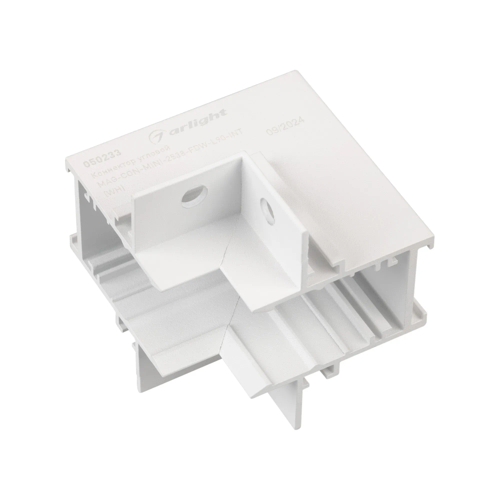 Коннектор угловой MAG-CON-MINI-2538-FDW-L90-INT (WH) (Arlight, IP20 Металл, 5 лет) 050233