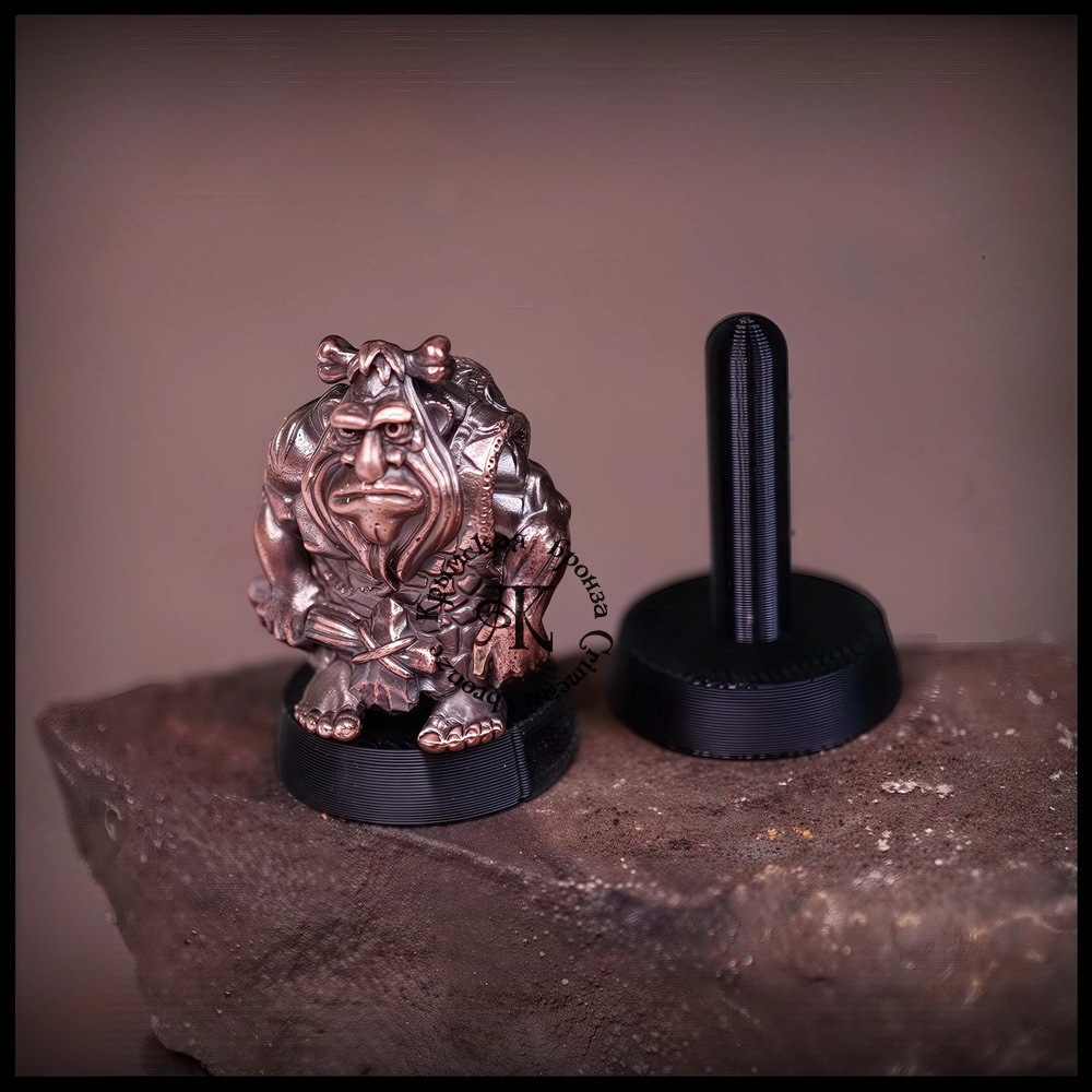 Темлячная бусина "Неандерталец" для ножей , бронза