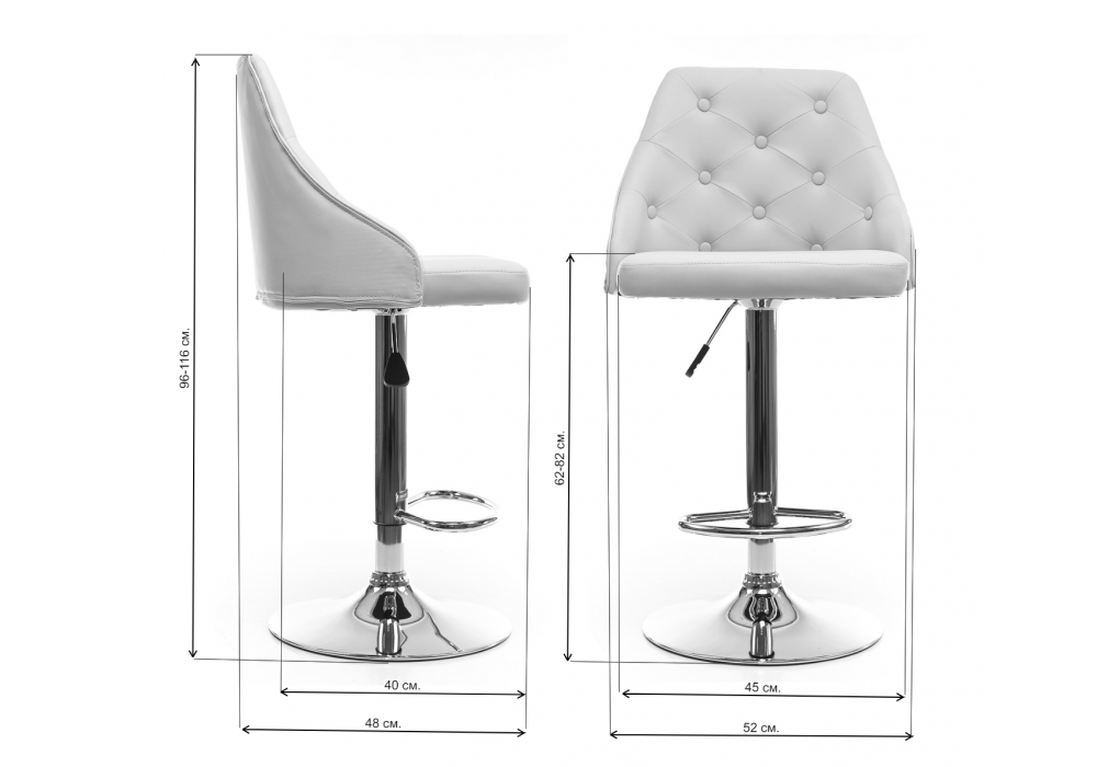 Барный стул Woodville Laguna blue velour