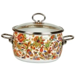 Кастрюля эмалированная 3л «Imperio» сферическая белоснежная 1SA205S