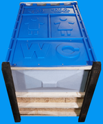 Туалетная Кабина «Стандарт -Мд» в разборе Экомарка  пластиковый поддон T-1 (1200x1100x2200см;70кг;синий) - арт.561214