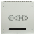 Шкаф настенный 19" TERACOM PRO 15U 600x600 мм дверь стеклянная с замком-ручкой серый