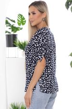 Блуза Синтия (темно-синяя) Б10339 LT Collection (Акция)