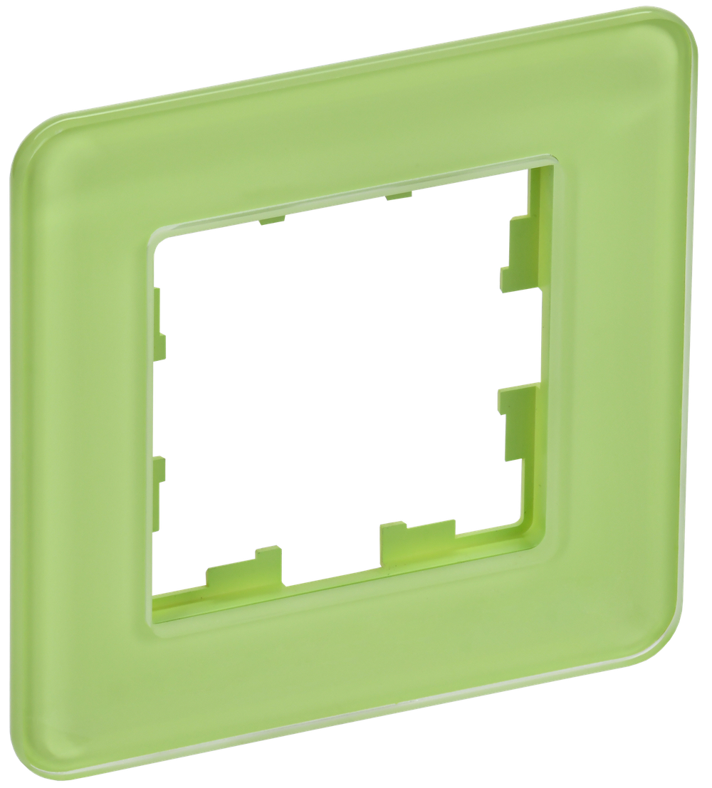 BRITE Рамка 1-местная РУ-1-2-Бр стекло эко грин RE IEK