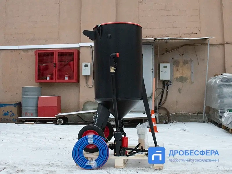 Дробеструйный аппарат PST-PS-250-3 с рукавом TWIN 20 метров