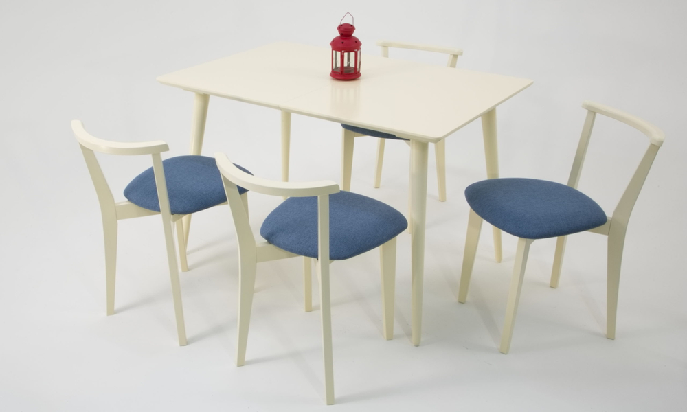 Стол Zip-mebel Монте 120, Слоновая кость