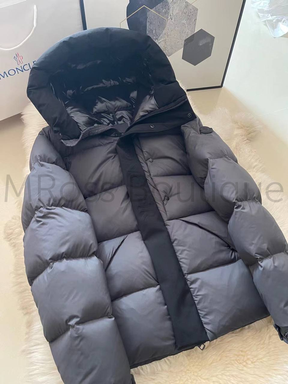 Moncler gray hot sale
