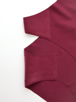 Слипы бесшовные цвет Бордовый, размер XL